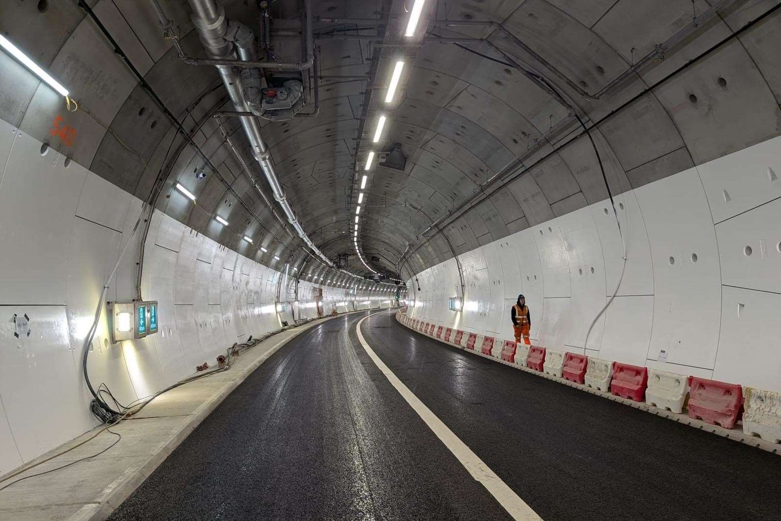 Inside the new Silvertown Tunnel. Picture: TfL