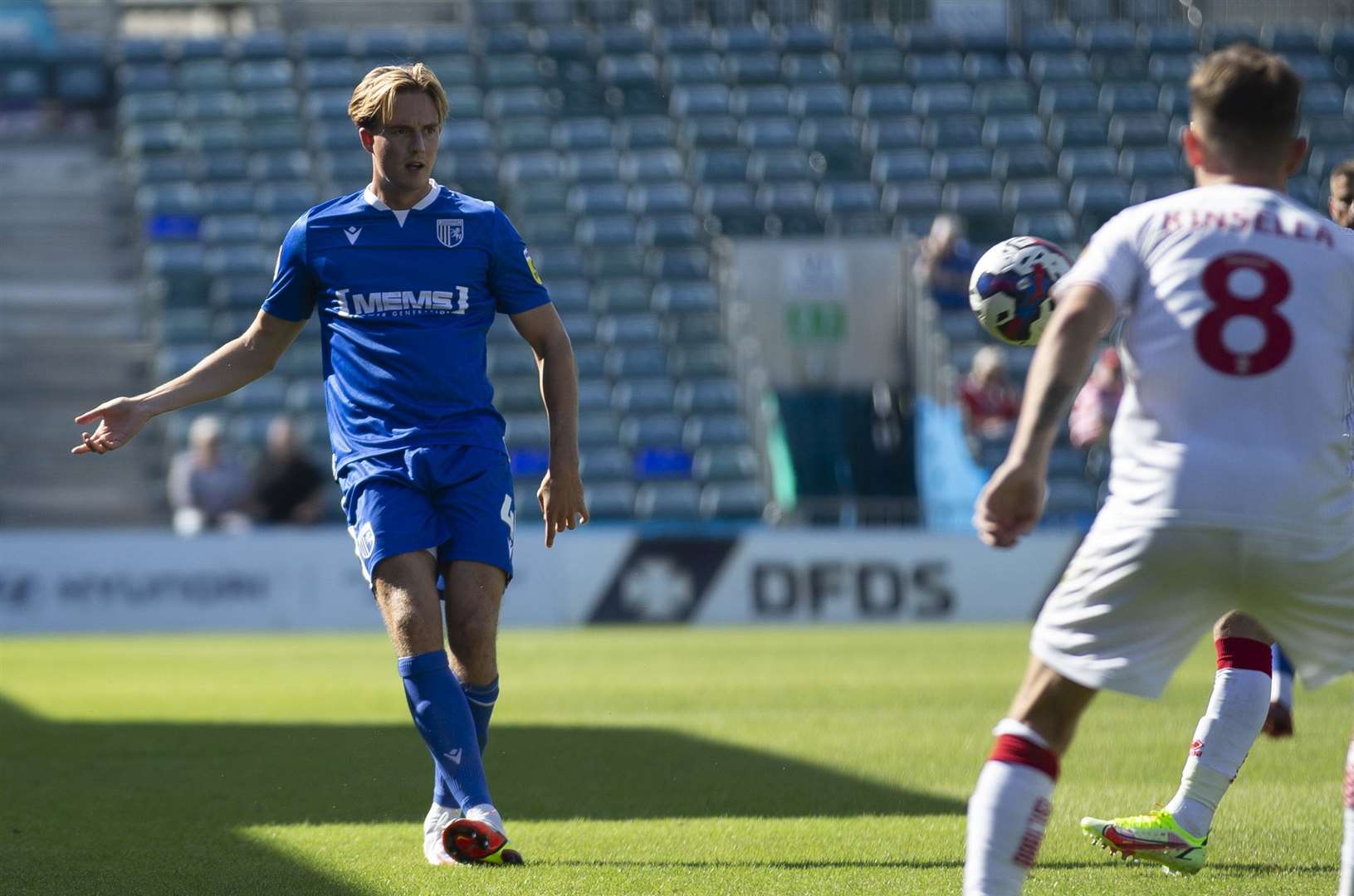 Gillingham's Will Wright during their goalless draw with Walsall. Picture: KPI