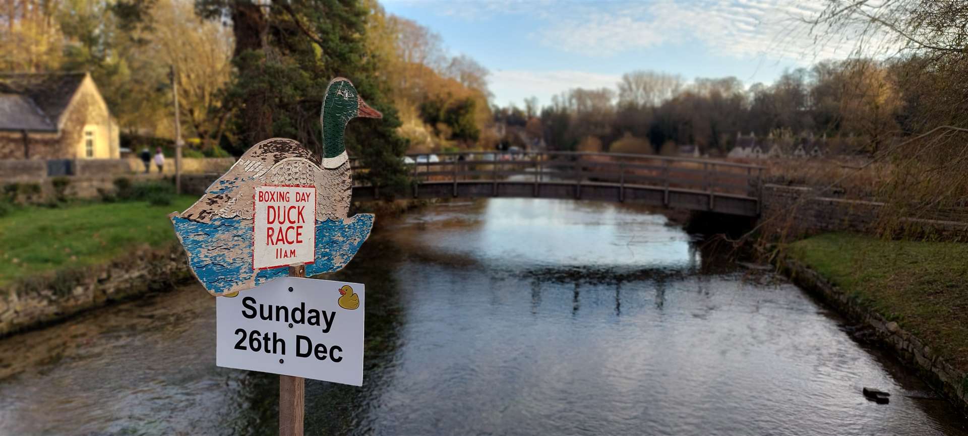 The race is an annual tradition in the Cotswolds village (Bibury Cricket Club/PA)