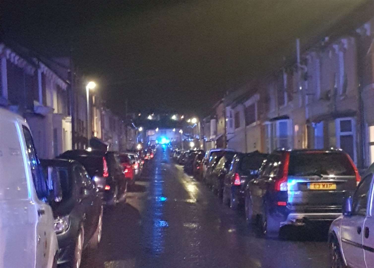 Fire crews at the scene in Dover. Picture: Ben Spicer