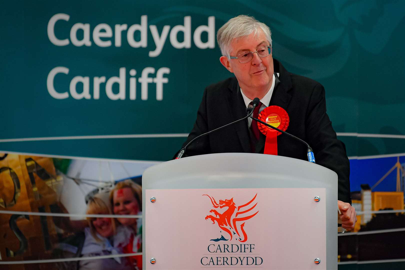 First Minister Mark Drakeford was re-elected as Cardiff West MS (Ben Birchall/PA)