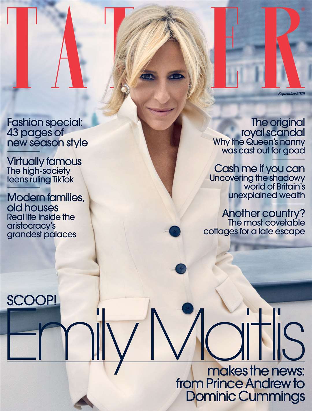 Tatler September cover (Luc Braquet/Tatler)