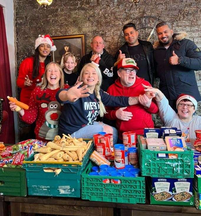 The Community Cafe fed 300 families this Christmas. Picture: Maya Amangeldiyeva