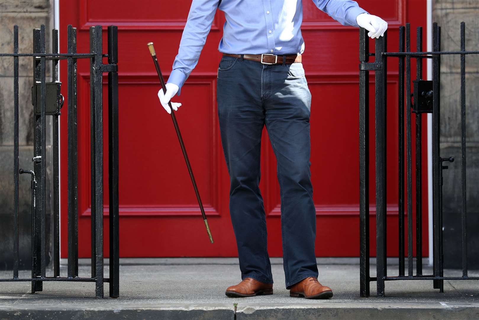 The walking cane is part of the upcoming Scottish works of art and whisky auction at Lyon and Turnbull, Edinburgh (Andrew Milligan/PA)