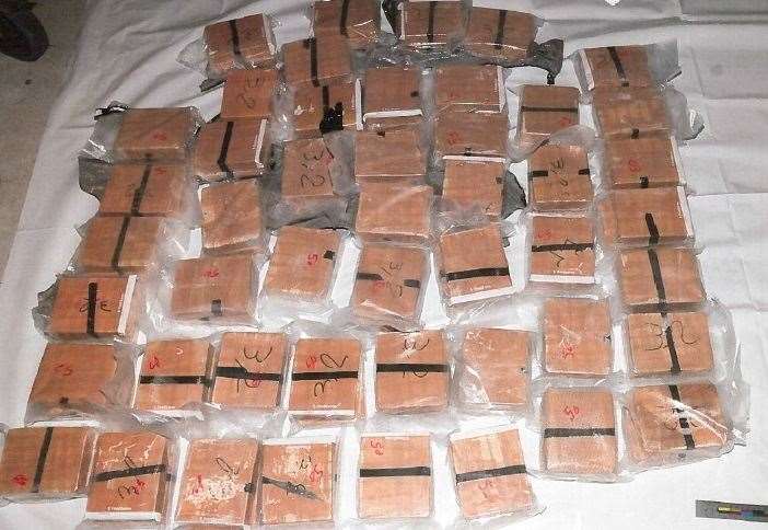 The seized drugs found in the van
