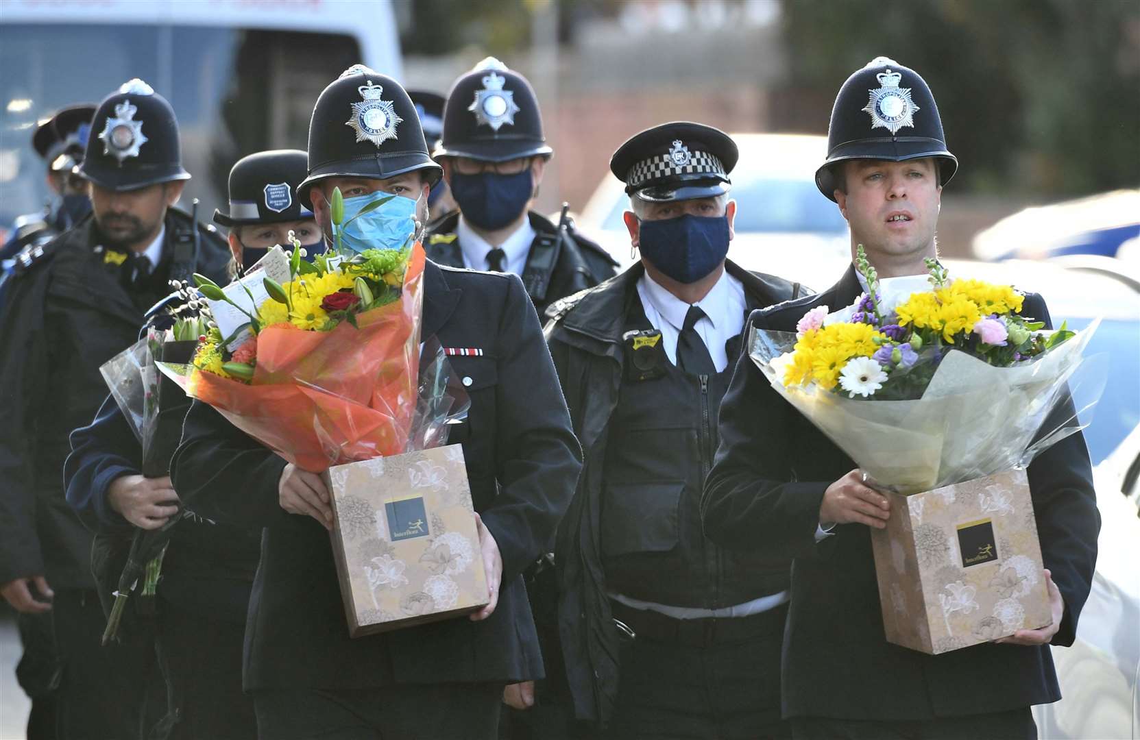 Police from across the capital have paid tribute to the officer (Dominic Lipinski/PA)