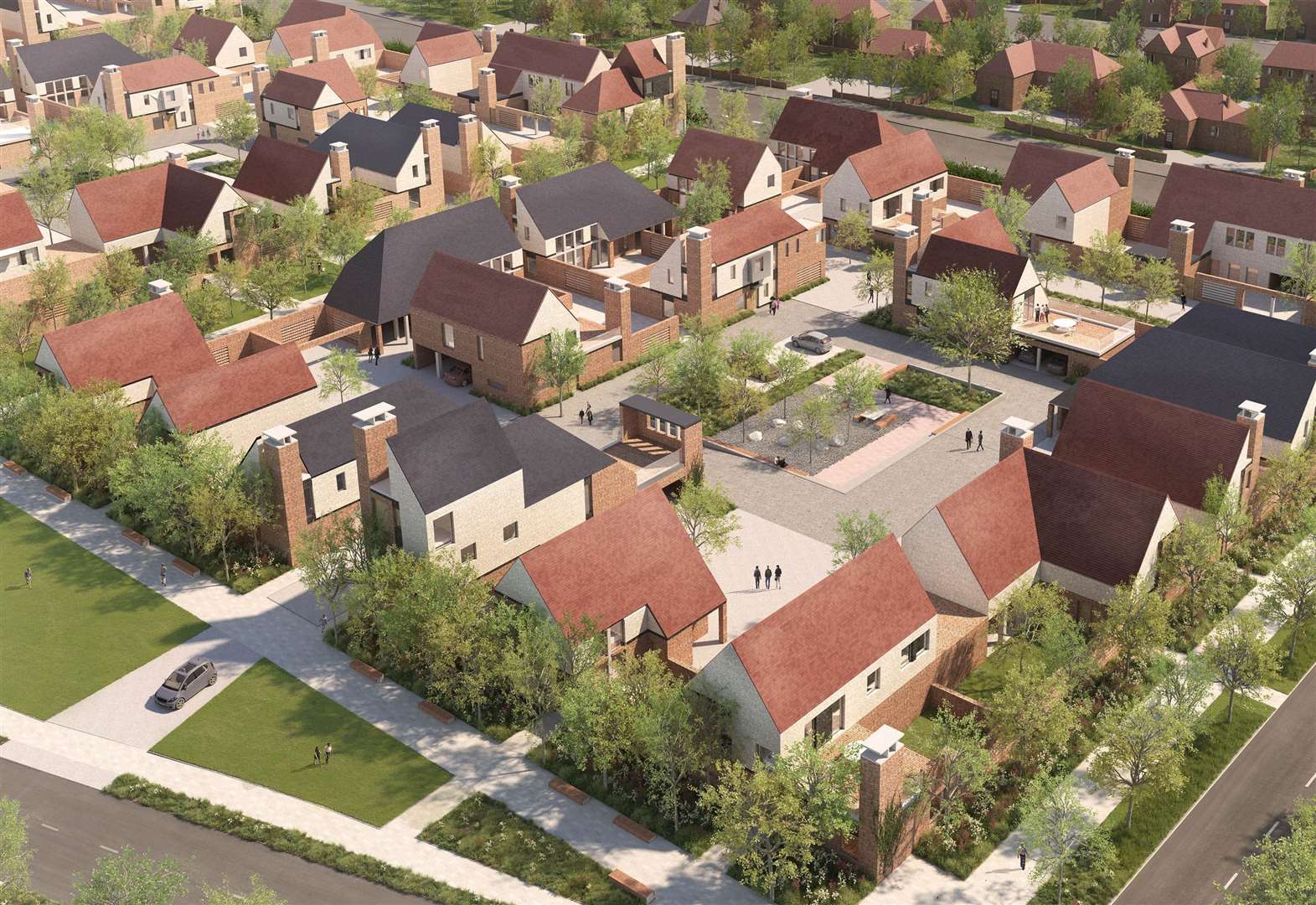 CGI of how the Mountfield Park development could look