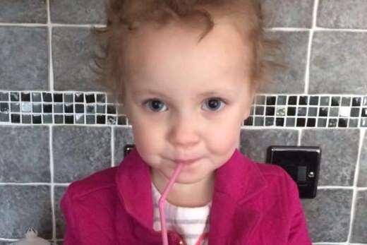 Ruby has now started nursery. Picture: Help Ruby Laura Smash Cancer from Facebook