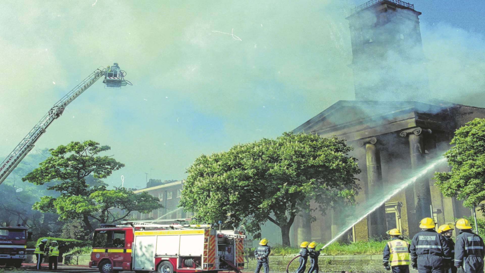 Sheerness Dockyard Church fire - May 31, 2001