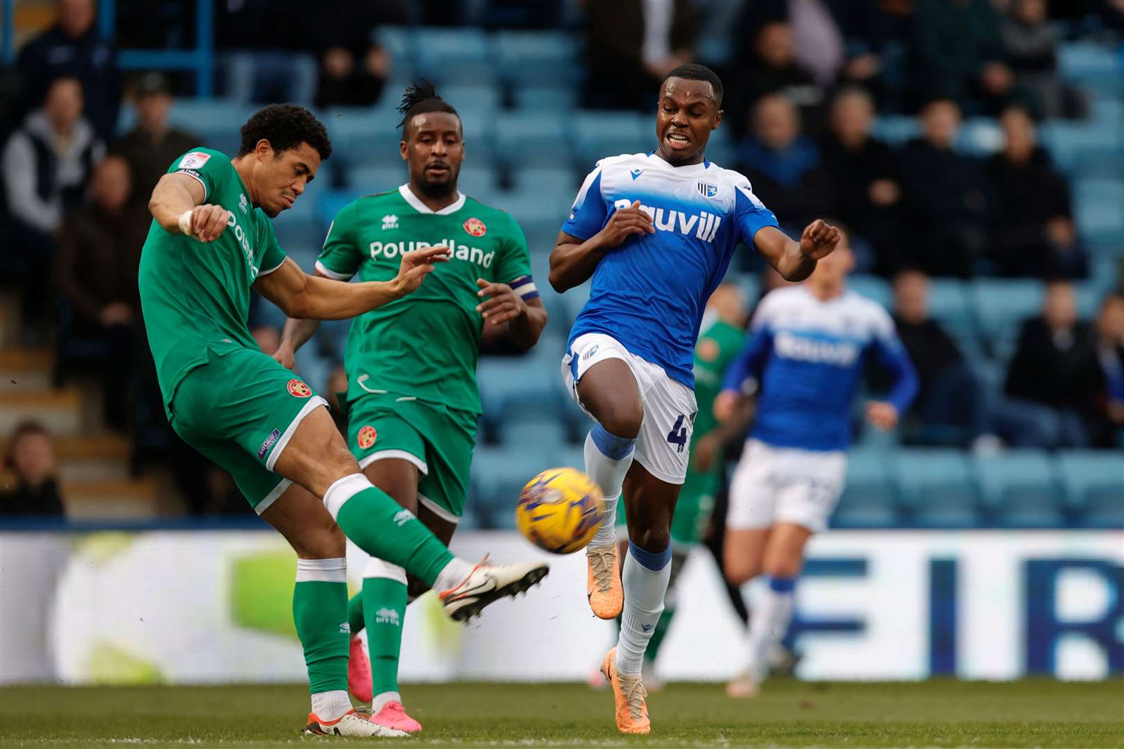 Josh Walker made his first start for Gillingham on Saturday against Walsall Picture: @Julian_KPI