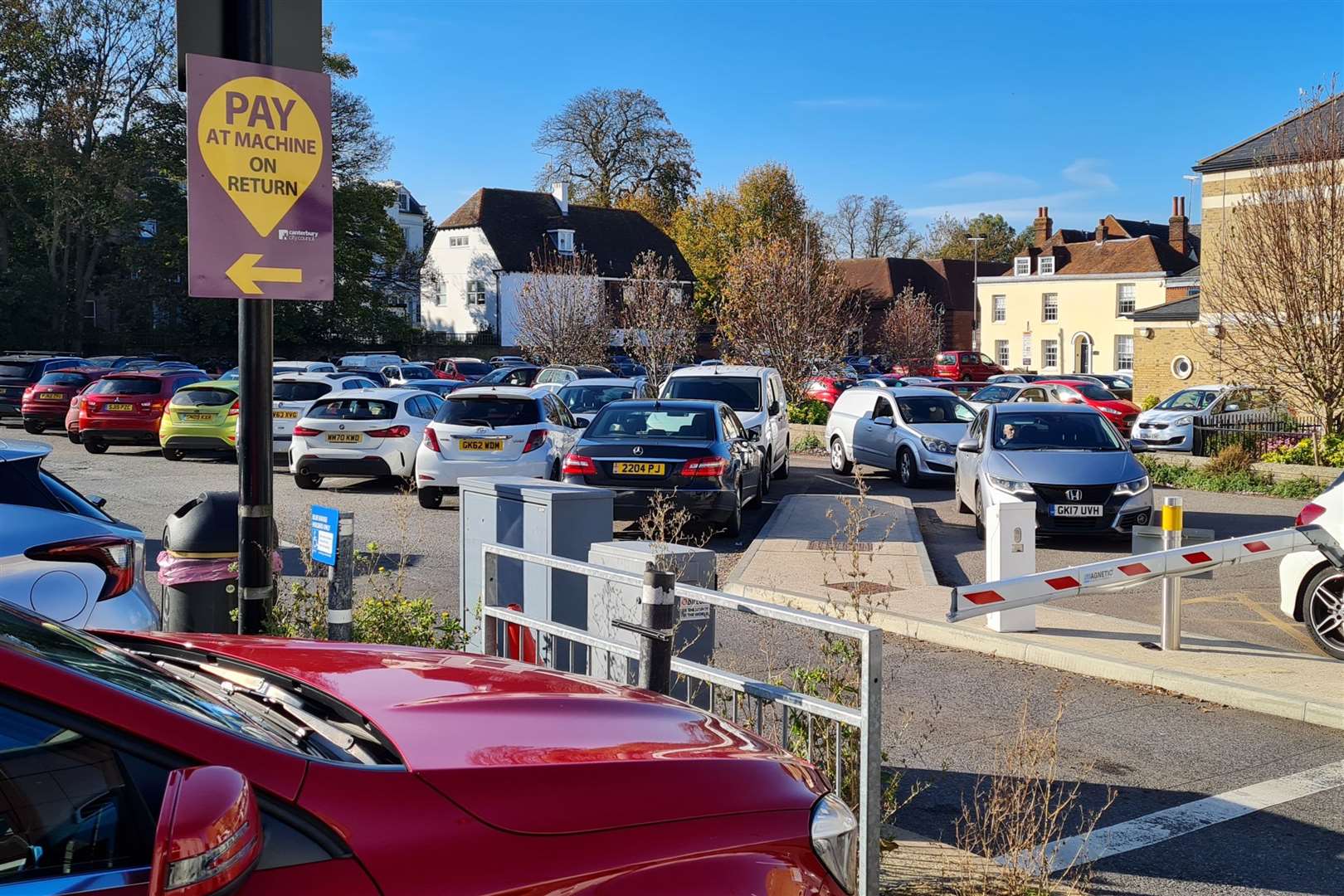 Car parks in Canterbury are now equipped with barriers and an ANPR system