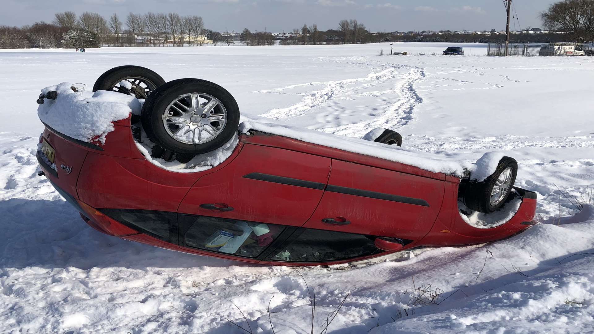 The car was left next to Wises Lane in Borden, Sittingbourne