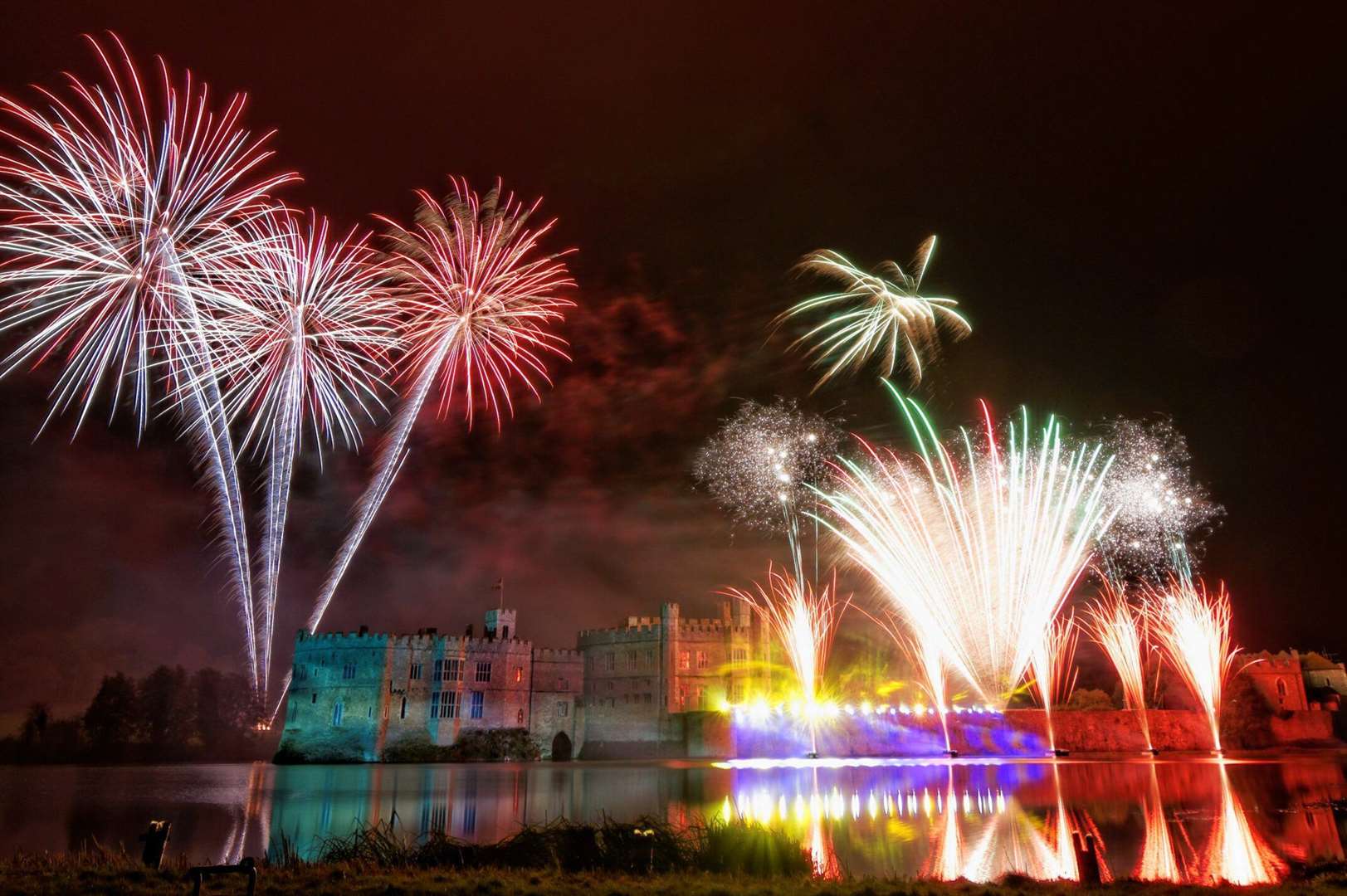 Fireworks display at Leeds Castle. Picture: Scott Nicol