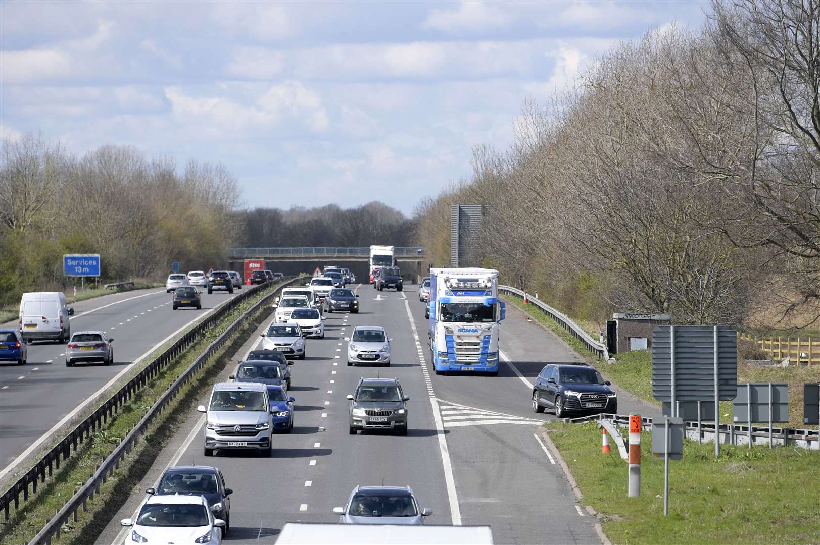 M2 closed to all coastbound traffic this weekend between