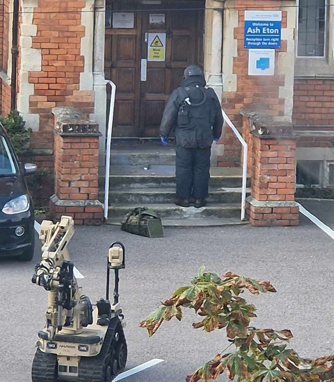 The bomb squad was spotted at Ash Eton in Radnor Park Avenue, Folkestone, following reports of a suspicious package. Picture: James Dann