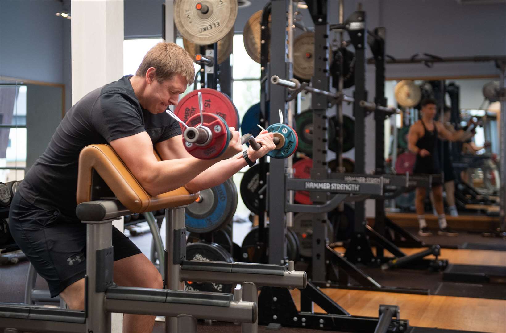 Working out at a David Lloyd gym in Cambridge (Joe Giddens/PA)