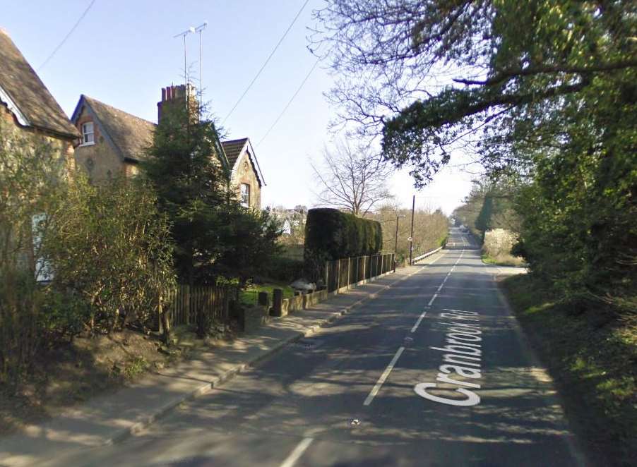Broken down vehicles are blocking roads, including in Cranbrook Road, Hawkhurst. Picture: Google Street View