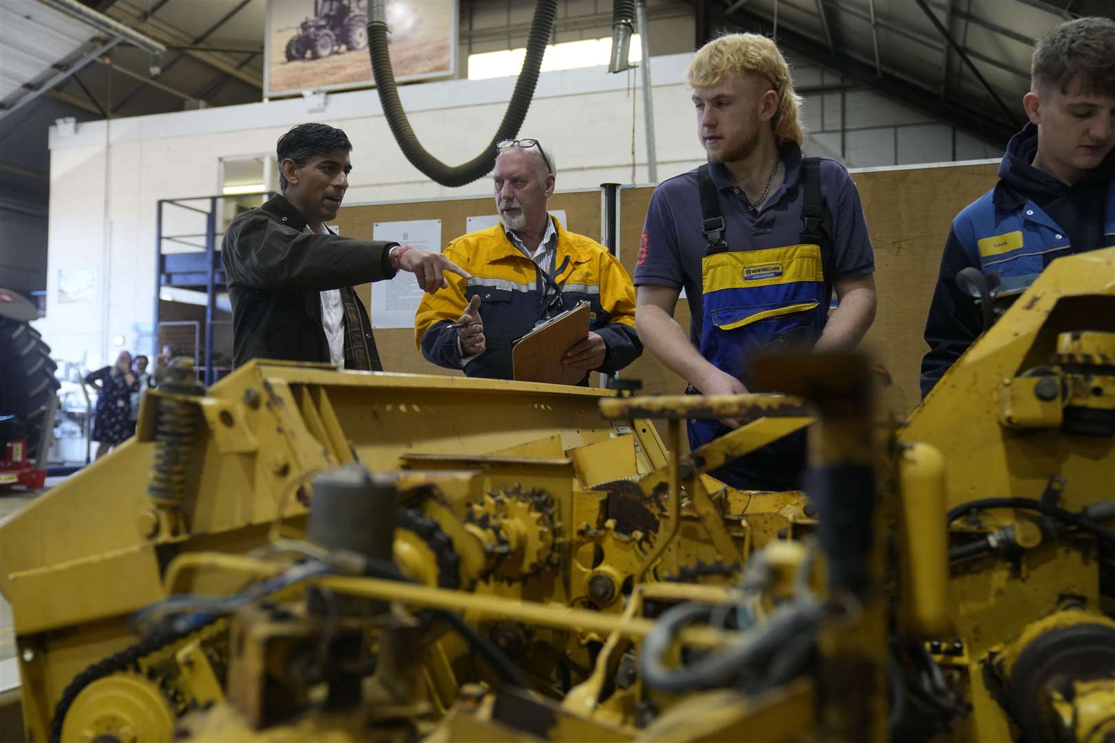 Rishi Sunak was visiting Writtle University College near Chelmsford (Alastair Grant/PA)