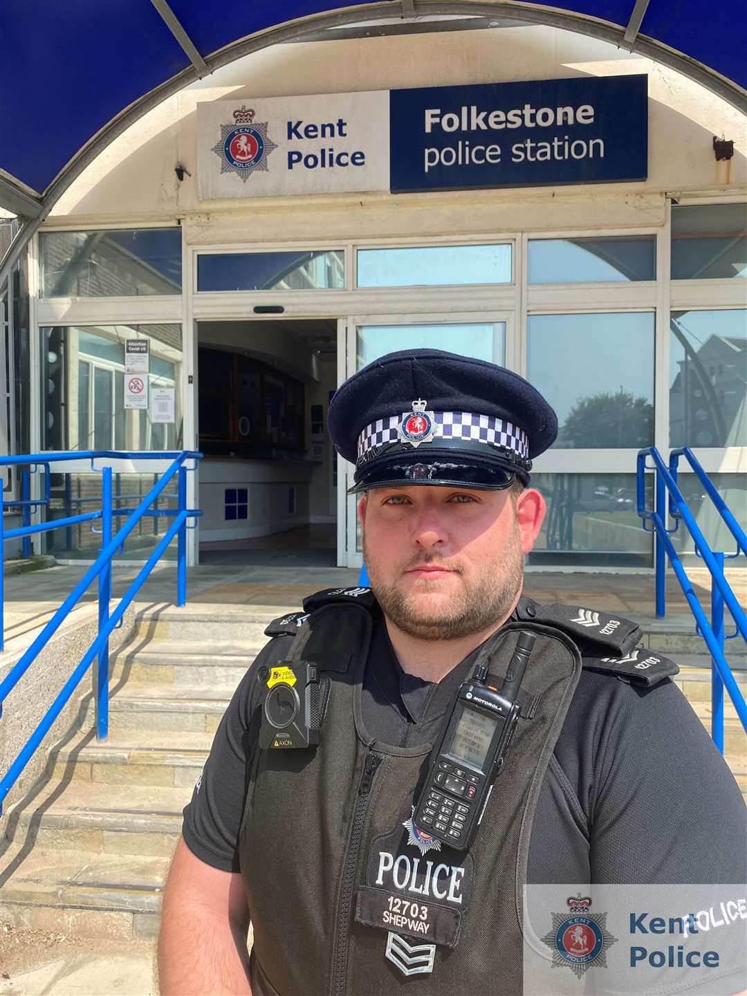 Sgt James Cattermole was praised for his bravery. Photo: Kent Police