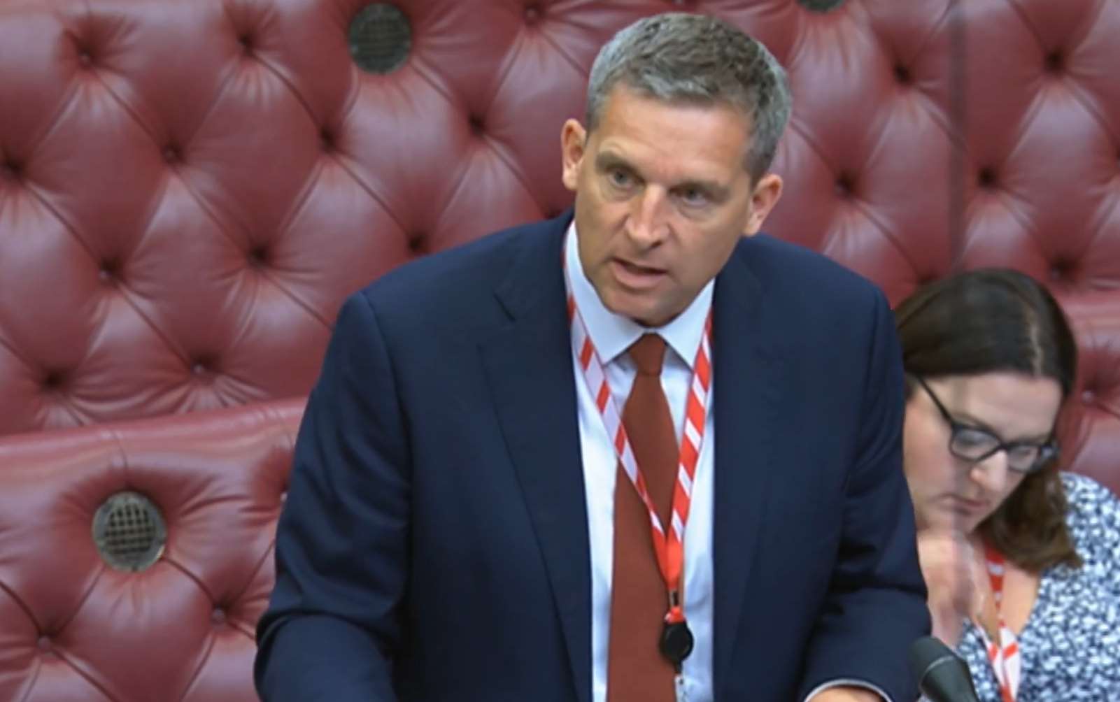 Justice minister Lord Timpson responds to a debate in the House of Lords (Houses of Parliament)