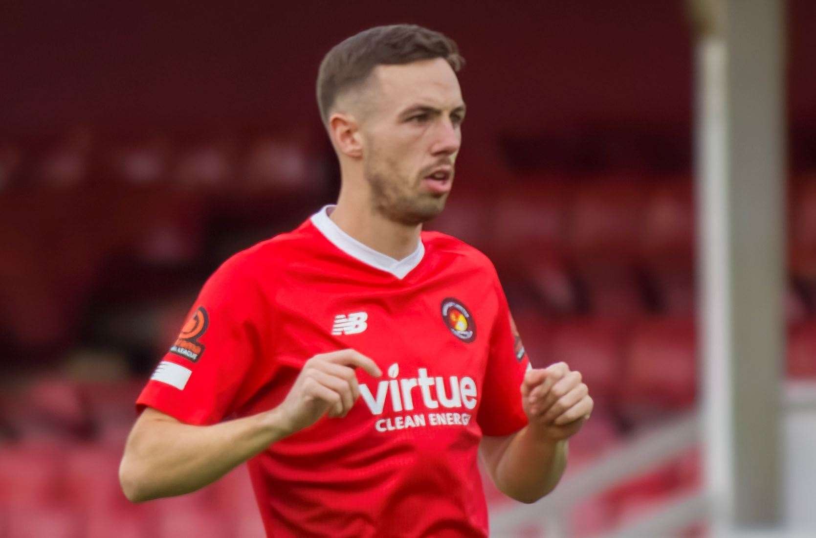 Greg Cundle scored for Ebbsfleet United against former team Gillingham Picture: Ed Miller/EUFC