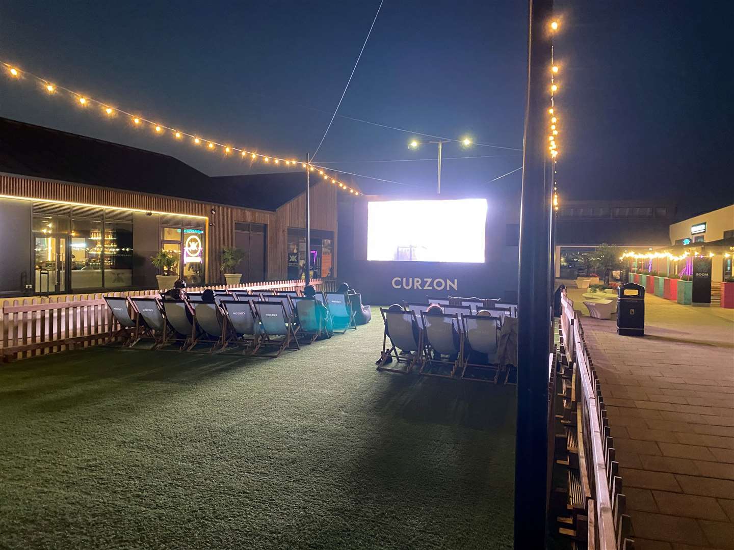 The outdoor cinema at Riverside was playing Napoleon Dynamite