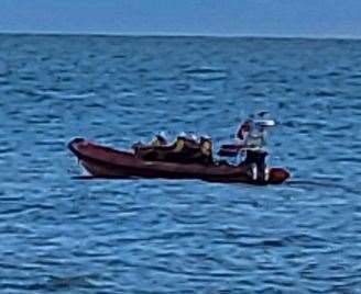 Lifeboats have been seen searching the water in Hythe and Sandgate