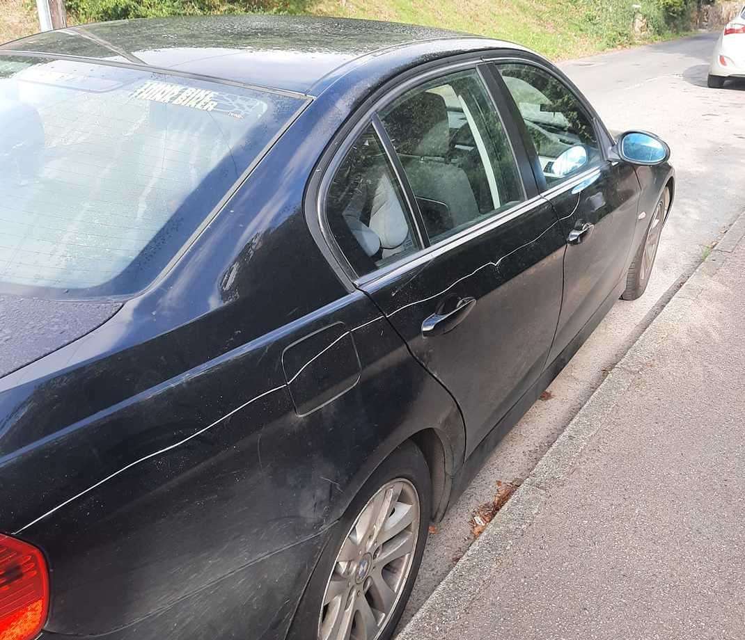 A large number of cars were keyed. Photo: Jake Fincham