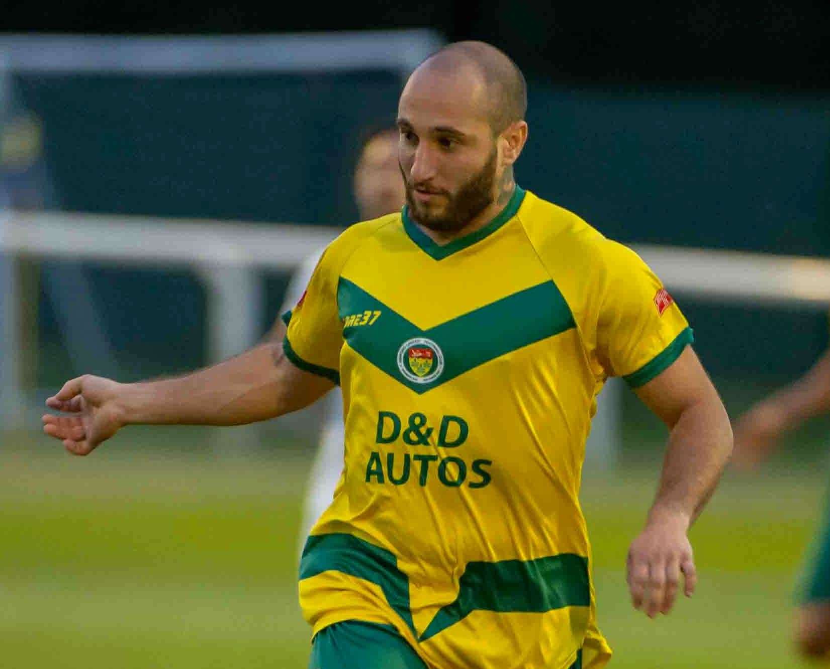 Ashford United midfielder Adem Ramadan. Picture: Ian Scammell