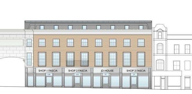 How the scheme in Queen Street could look. Picture: JDP (South) Ltd/Kudos ADS