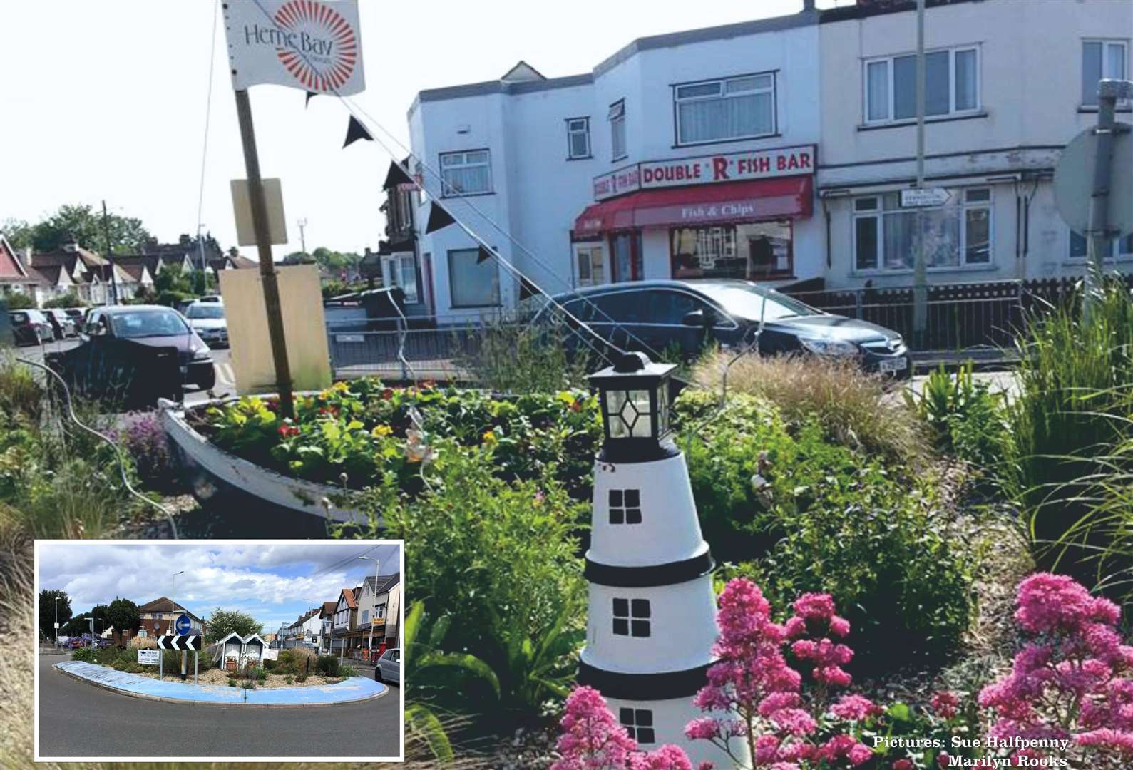 Herne Bay's beach roundabout