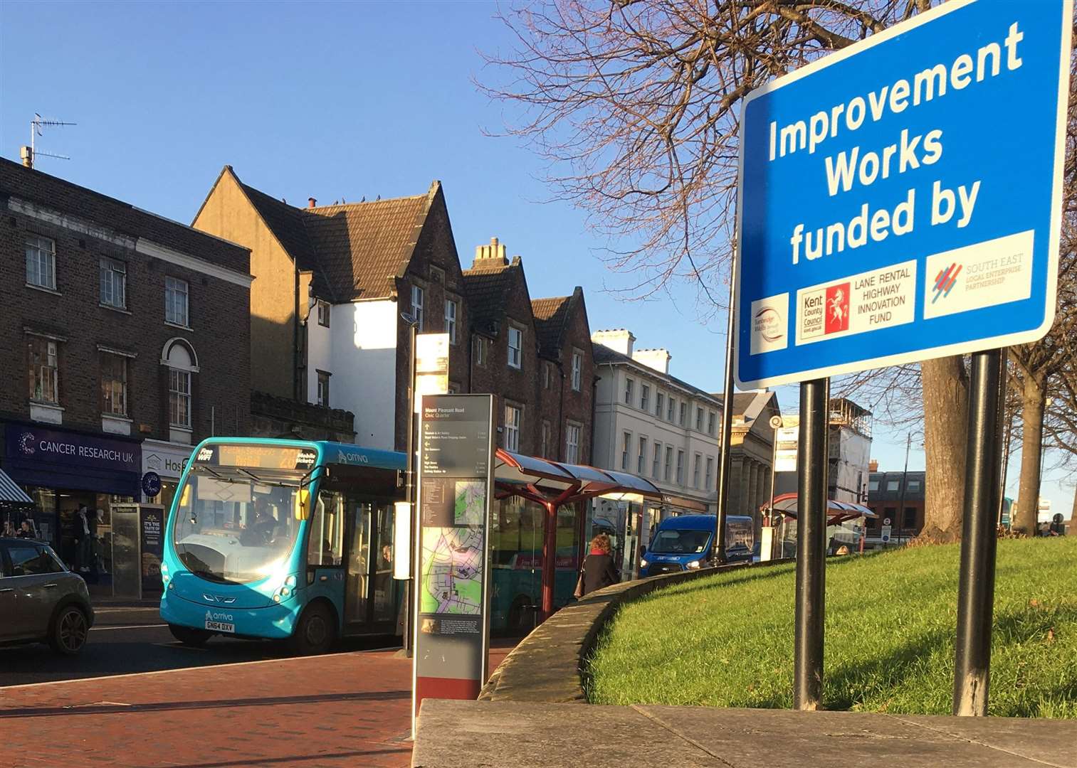 Graham Clarke was fined for driving down the bus lane in Mount Pleasant Road, Tunbridge Wells