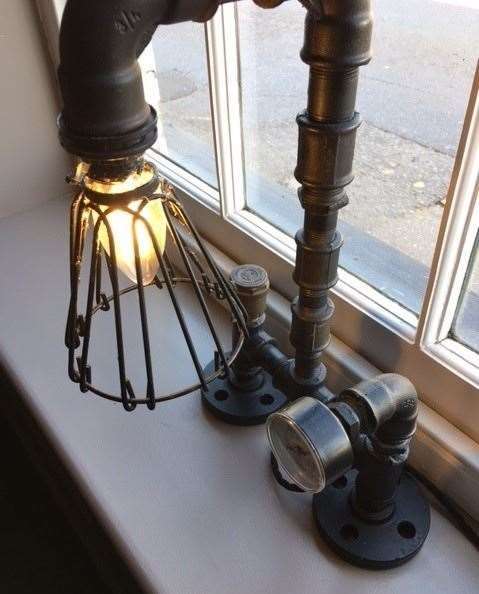 Gas lighting in this day and age! Just one of the slightly quirky fixtures and fittings on show at this pub