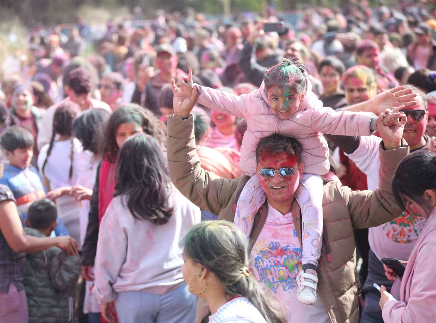 Thousands participated in the celebrations. Picture: Andy Barnes