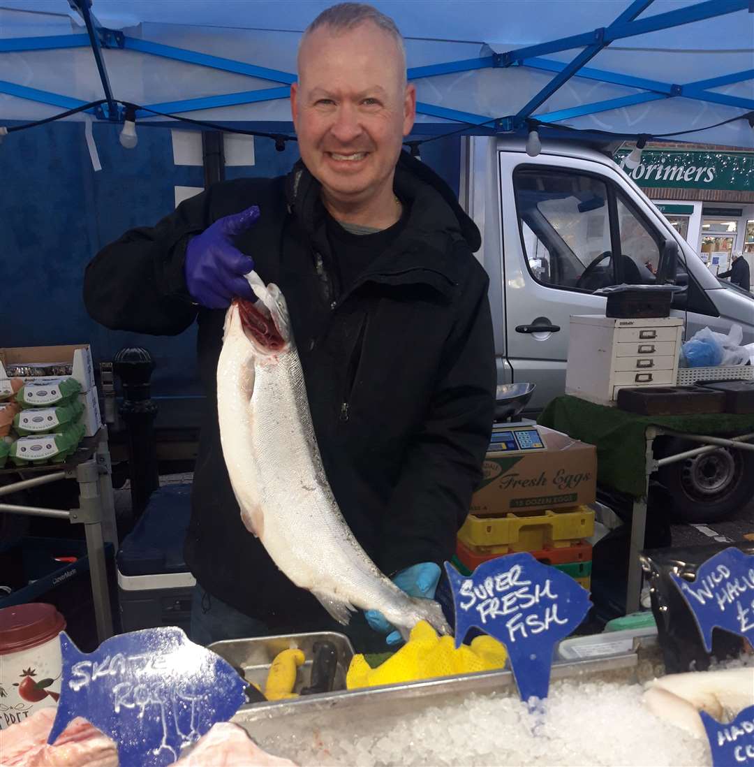 Fishmonger Paul says it is a “privilege” to be a part of history. Picture: Sevenoaks Town Council