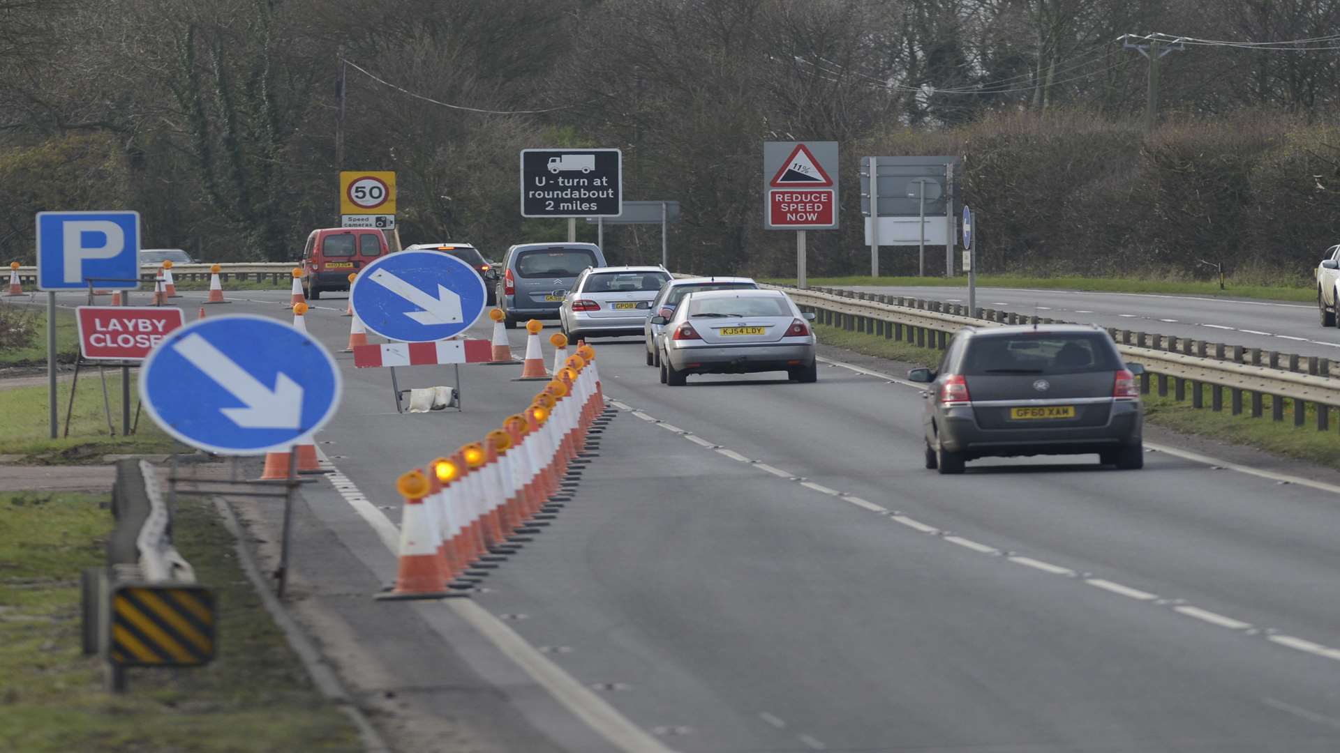 Firefighters called after sign comes loose from Shell petrol