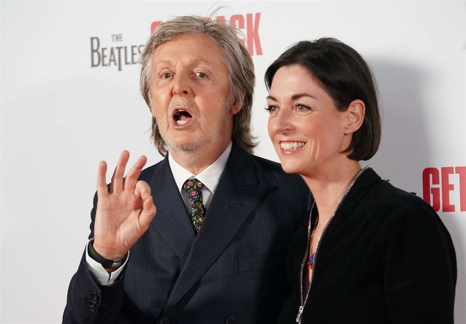 Sir Paul McCartney and his daughter Mary McCartney (Yui Mok/PA)