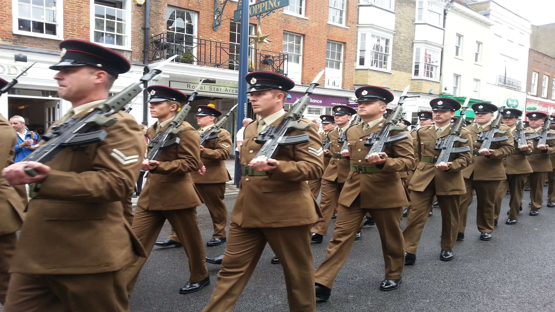 Cllr Richard Thick, the new Mayor of Maidstone, led soldiers, veterans ...