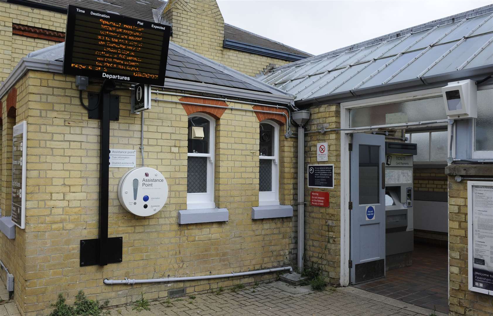 The chance encounter happened at Faversham Railway station. Picture: Tony Flashman