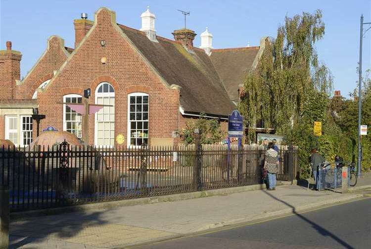 Westmeads Community Infant School has defended its decision to have a Pride flag at its entrance