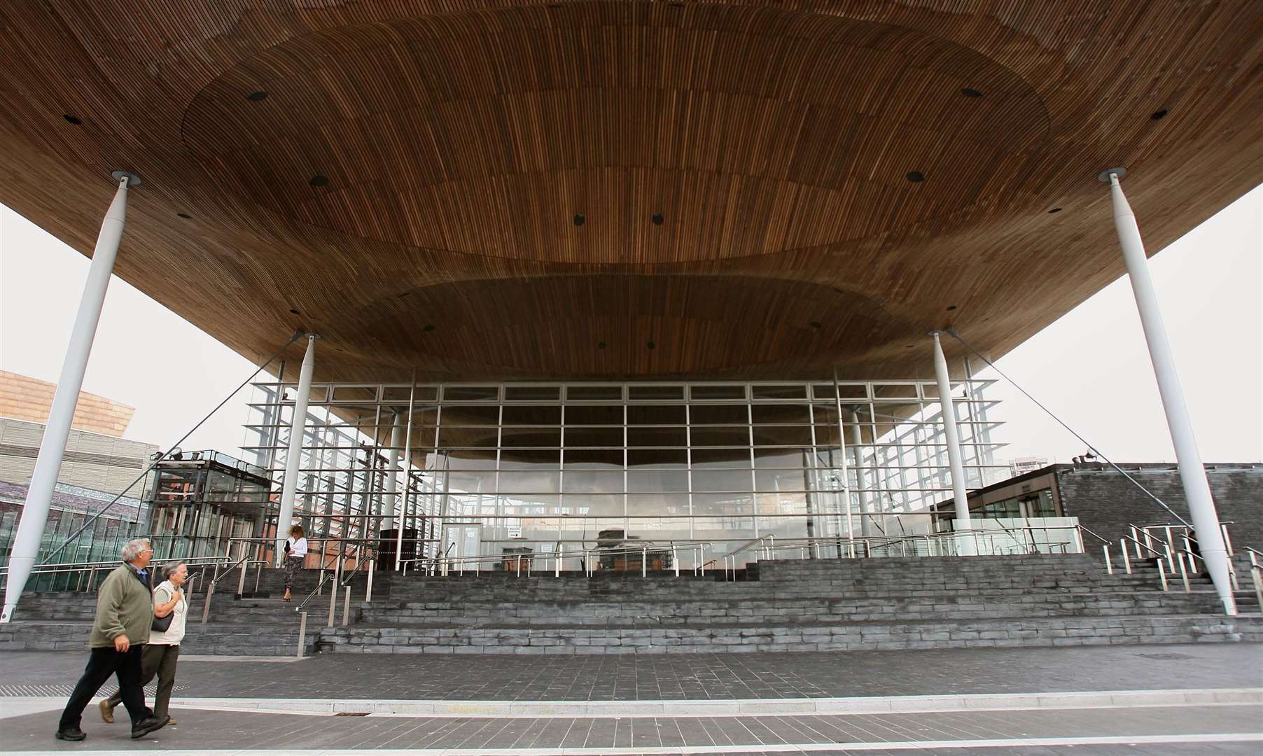 The Senedd soon after it opened in 2006