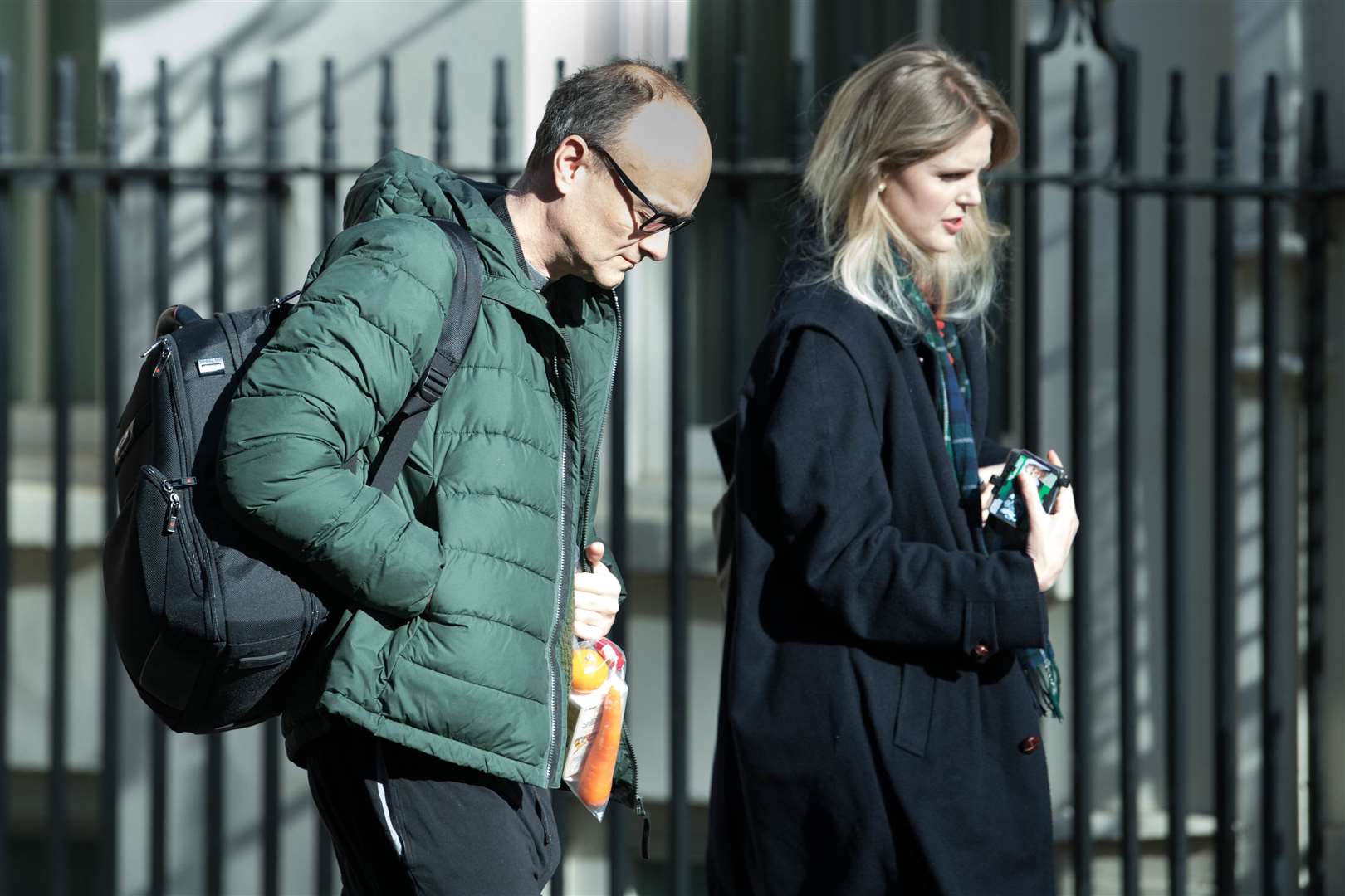 Dominic Cummings returns to Downing Street (Stefan Rousseau/PA)