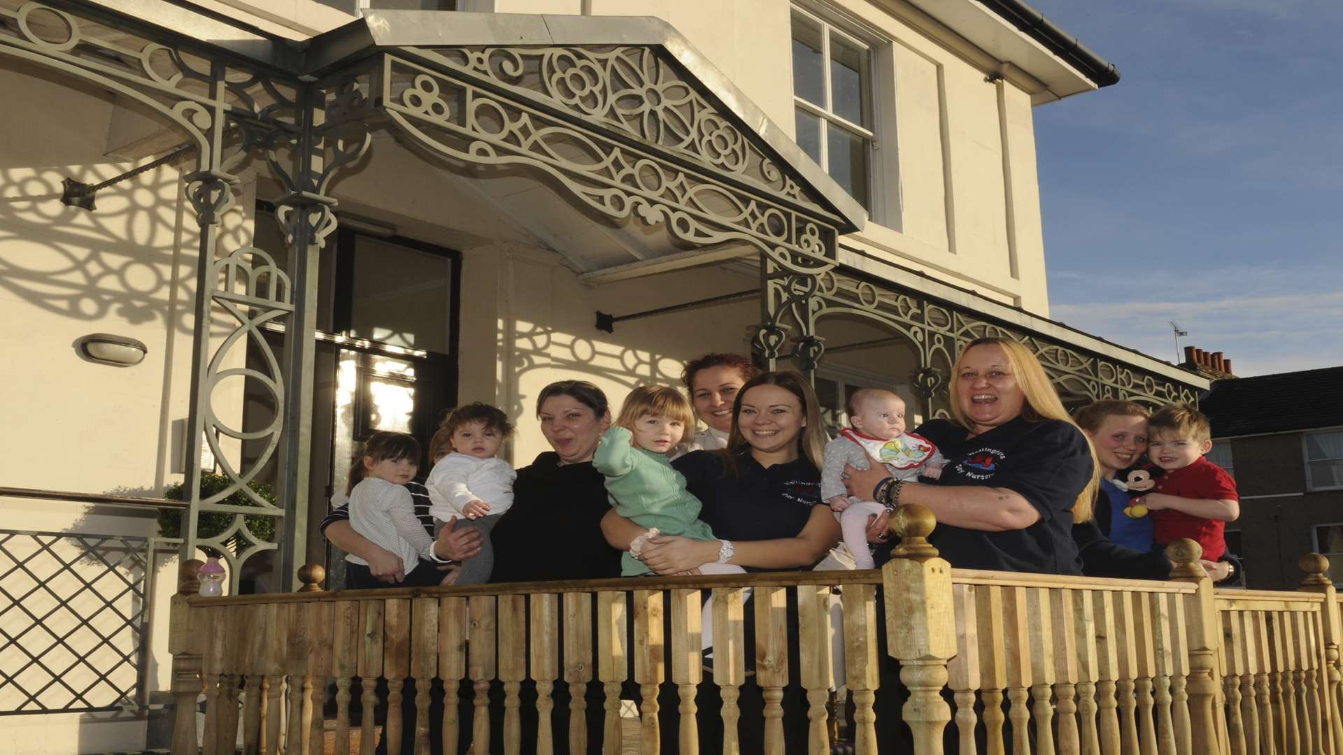 Marie Gleadow with her new nursery, Wellington Day Nursery