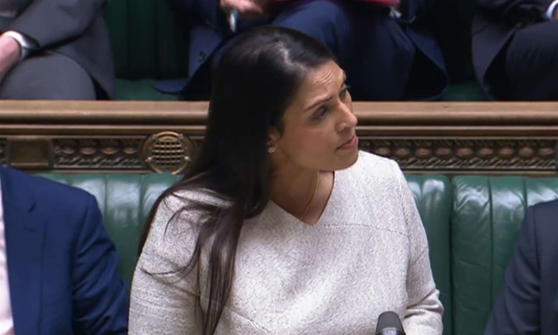 Priti Patel in the Commons (House of Commons/PA)