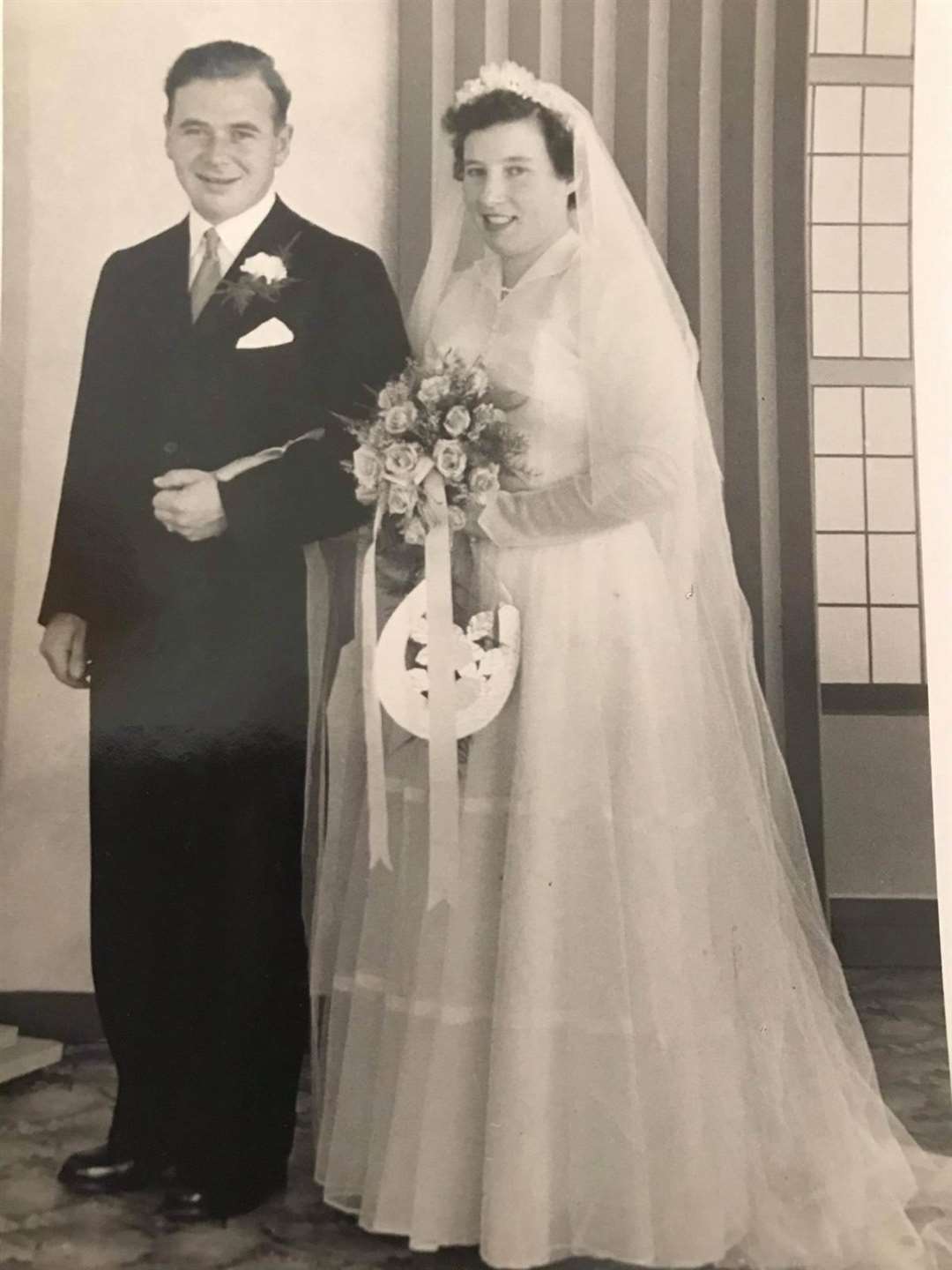 Andy and Margaret Davidson on their wedding day in 1955 (Big Partnership/PA)