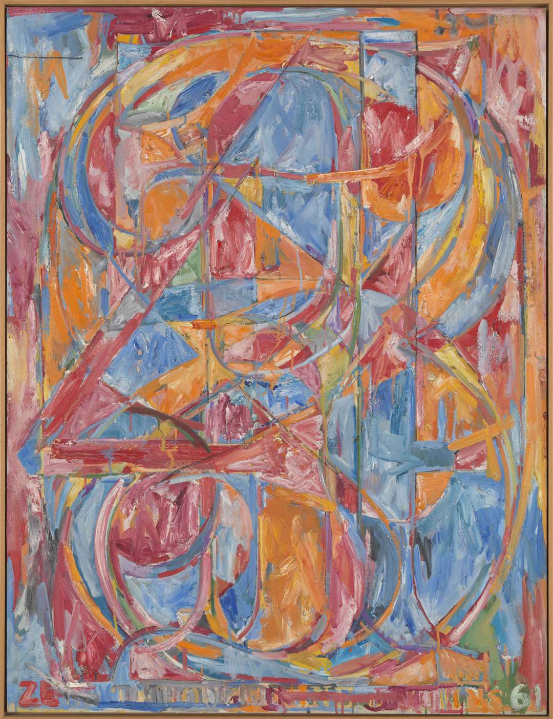 0 through 9 (1961) by Jasper Johns. Supplied Jasper Johns/VAGA