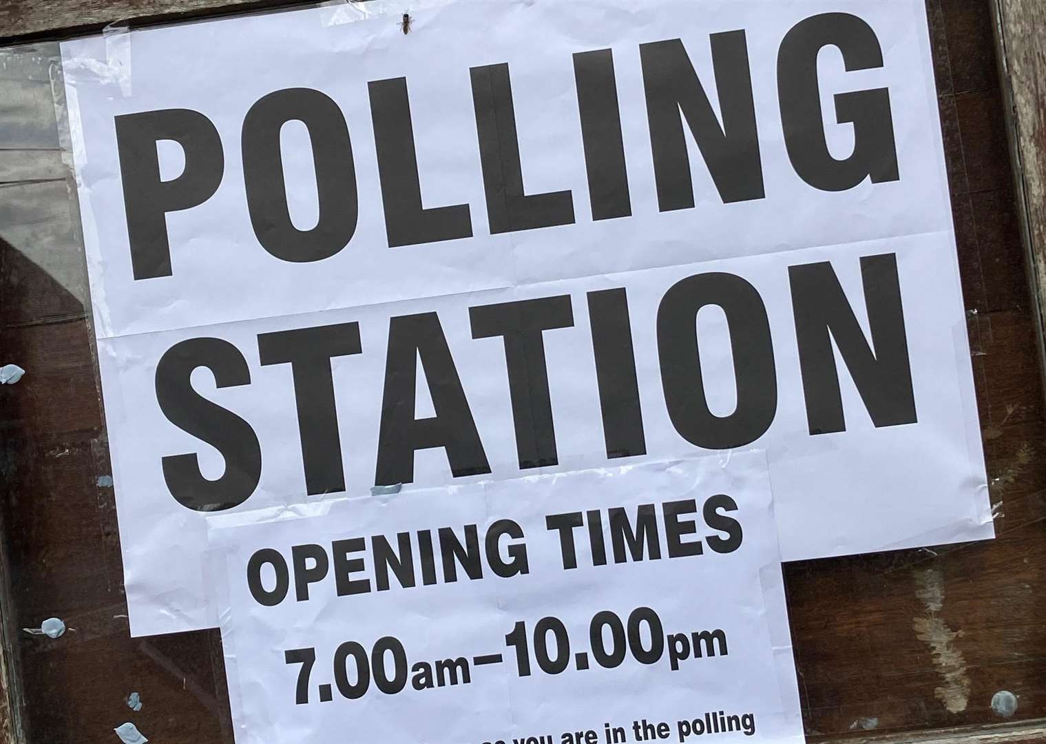 Polling station in Kent