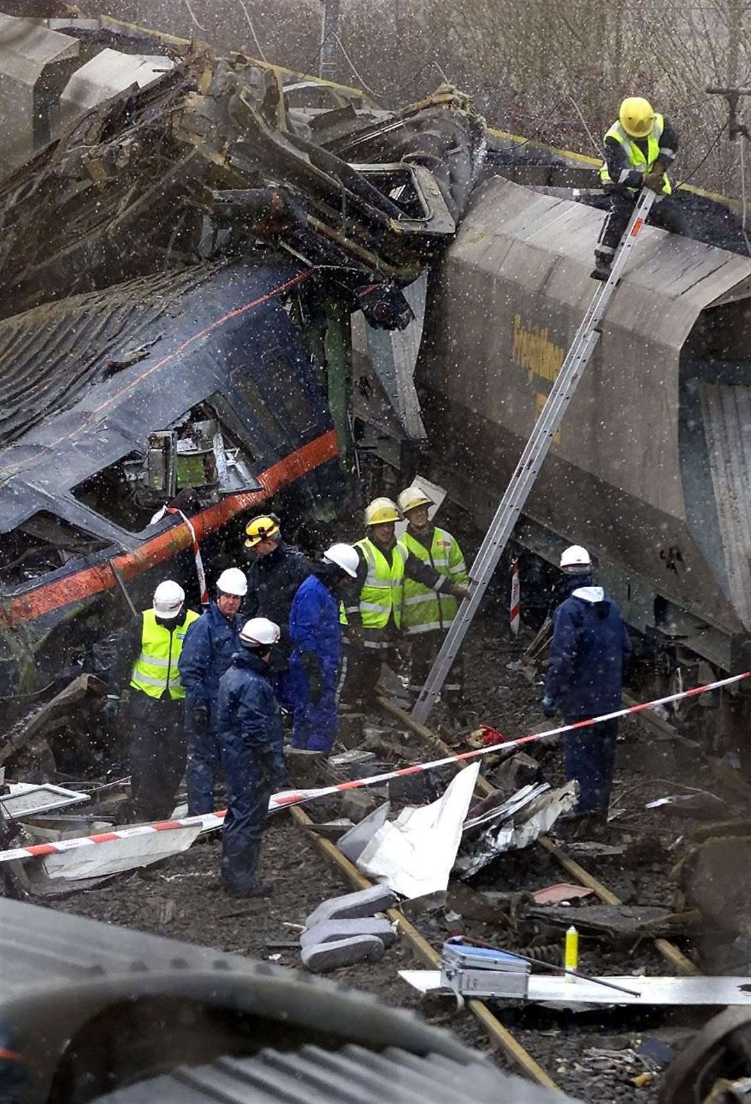 Scene of the Selby crash 20 years ago (Phil Noble/PA)