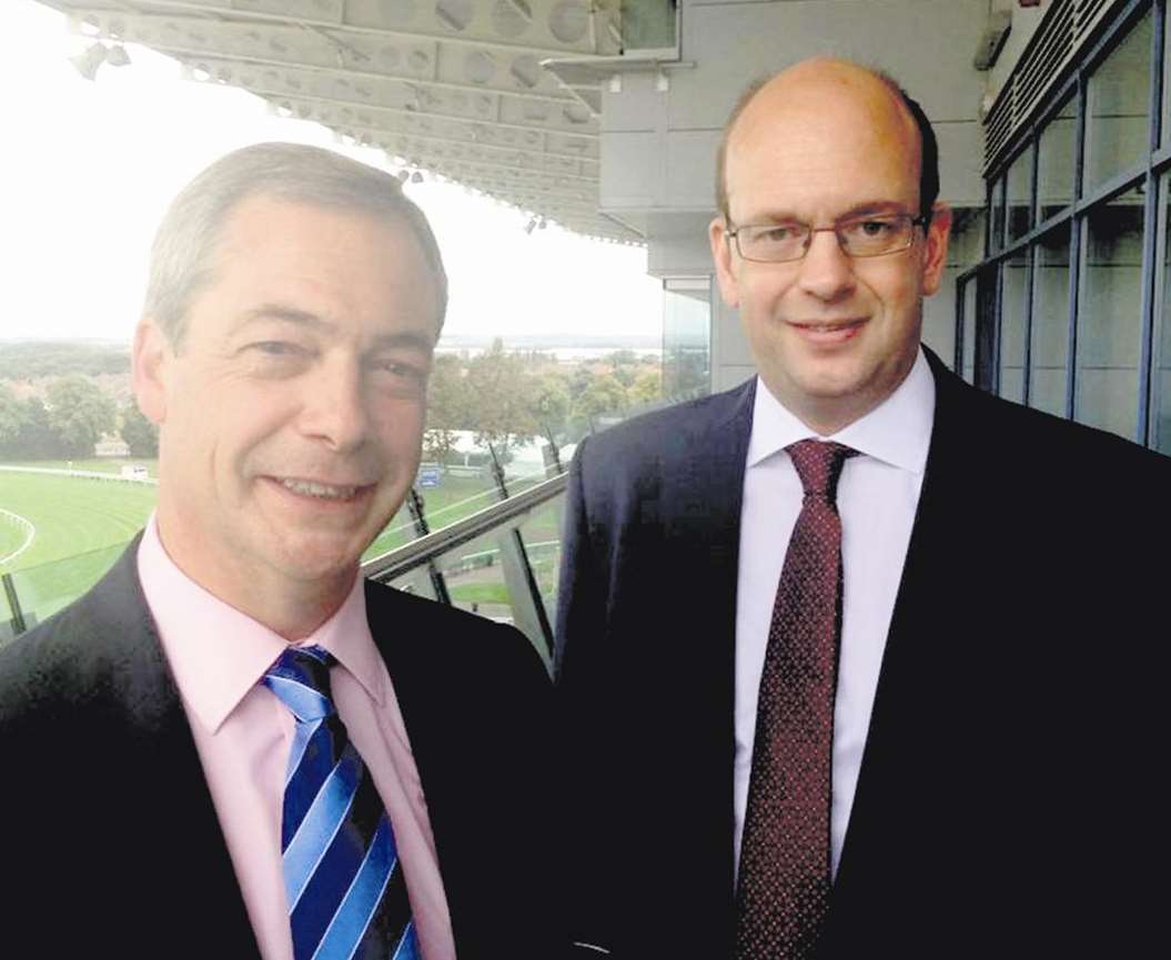 Parliamentary candidate for Rochester and Strood Mark Reckless with Ukip leader Nigel Farage