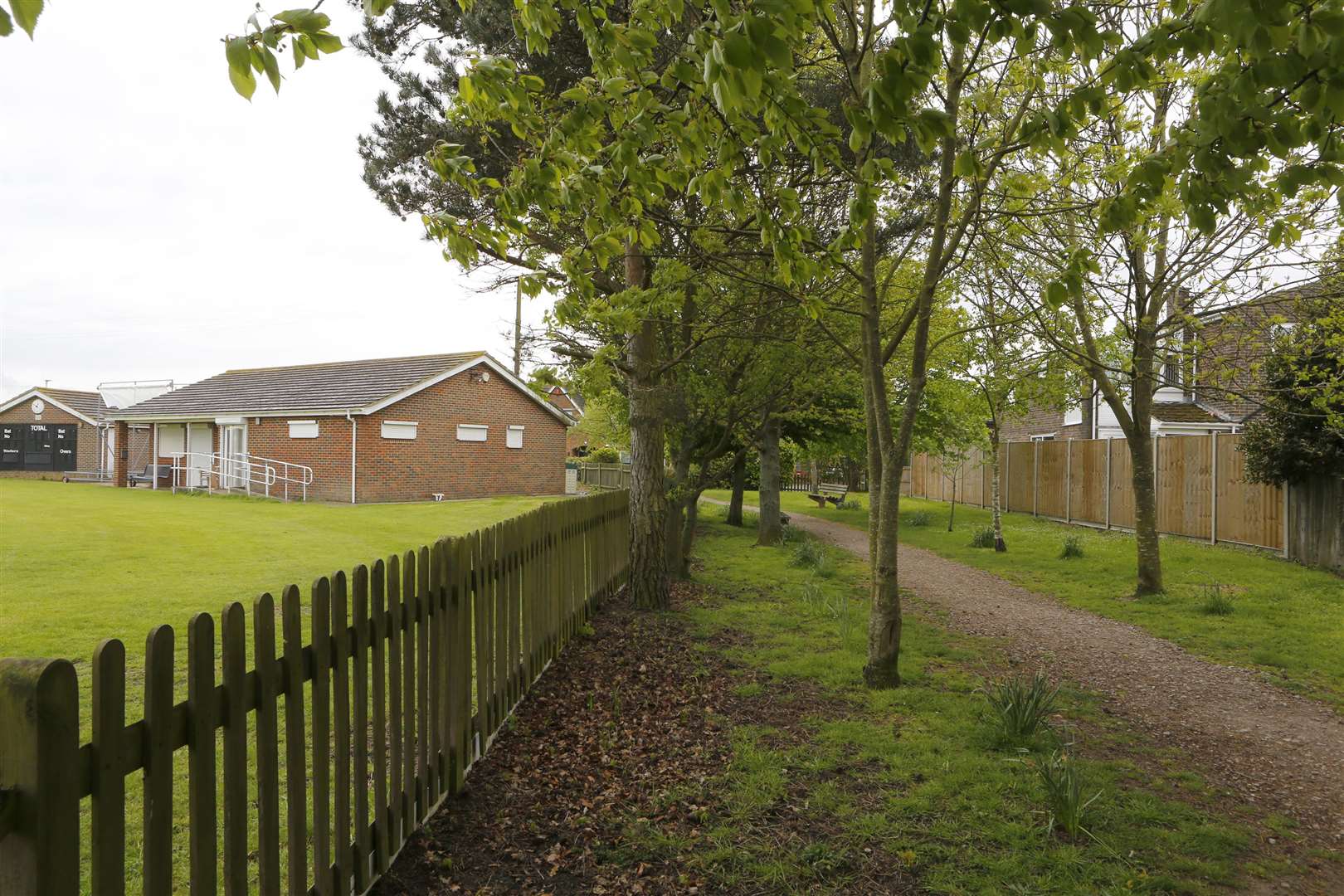 General view of High Halstow Cricket Club.High Halstow Cricket Club, Christmas Lane